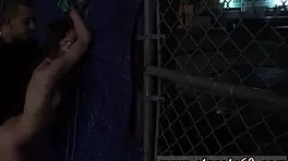 Skinny teen's meaty pussy gets dominated rough in public BDSM bang! 😈🔗