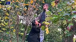 young french brunette in lingerie tattoos begs for rough amateur sex pounding