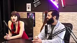 Lady Snow and Lord Kenobi heat up sensual casting with top black stud part one