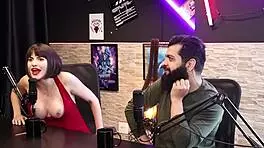 Lady Snow and Lord Kenobi heat up sensual casting with top black stud part one