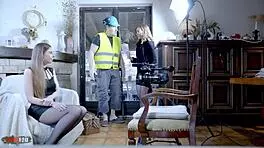 selinah kyle in intense ffm anal squirt double penetration threesome