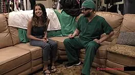 Angel Santana Aria Nicole Gyno Exam Thrill