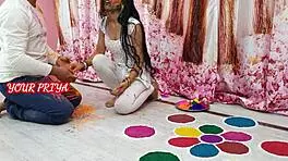 priya dives into wild holi fun with hot partner