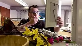 milf boss catches masturbation and punishes with squirting orgasm in office