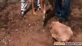 Petite African Slut Endures Brutal Threesome Pain 😈🔥