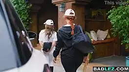 big boobs milf coach straps on and fucks her young student hard