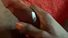 Hey, watch this huge cock explode with cum while jerking off in the bedroom!