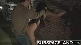 bound babe slapped hard in wet towel submission ritual