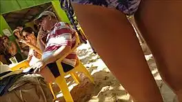 voyeur catches brazilian amateur's juicy ass bouncing back in hd style