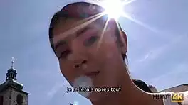 Dorky cuckold watches girlfriend's cash fuck with total stranger