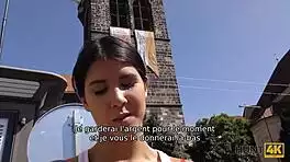 Dorky cuckold watches girlfriend's cash fuck with total stranger