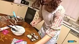 young asian sucks old cock deep behind bowling alley craving hot cum