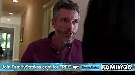 rebellious teen's shaved pussy pounded hard under no doors rule