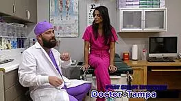 dr tampa inspects misty addams in first gyno session