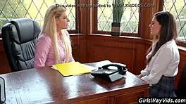 milf turns young student into steamy lesbian lover