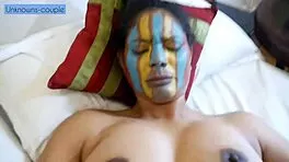 Desi Rachna turns cowgirl riding Ravi's cock wildly