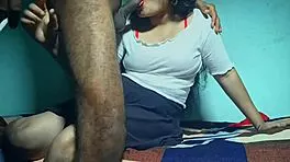 i'm cute desi girl sucking hard then riding lover's cock missionary moaning tight