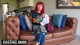 Ever taken a petite redhead's tight ass like this?