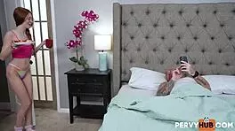 Kait makes secret morning deal blowjob with older guy 🔥😈