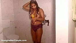 i watch this indian college girl shower nude