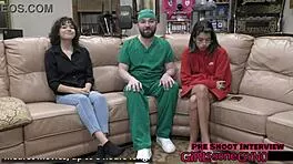 doctor, tampa's brooklyn rossi spreads her shaved pussy wide