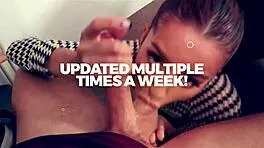 naughty glasses nerd leana lovings slurps big cock in detention pov