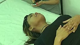 nurse what's this? examining these horny latinas turns into wild threesome bang