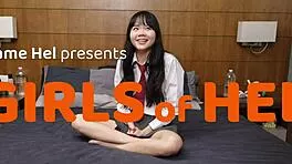 thick cum blasts cover her pretty face completely