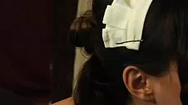 Submissive Lesbian Slave Kneels In Lingerie Humiliation