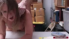 Punish This Brunette Shoplifter's Tight Pussy Now!