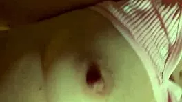 Petite nympho with big nipples gets tight ass fucked outdoors farting juicy pussy