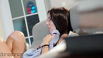 dane jones and victoria nyx in halloween roleplay comedy with creepy costumes