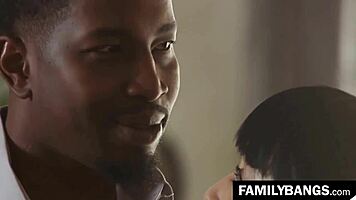 Guy Watching Asian Wife in Masked Scene