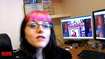 The punk girl, rebellious and horny, gets fucked roughly with cum on her face.