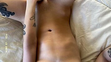 Rubbing my tight pussy for ya, like my perky tits? 😜