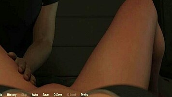 projekt passion plays games while fingering busty blonde's pussy