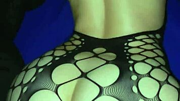 Blonde amateur creams on big black cock doggystyle