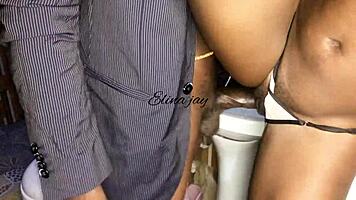 European Asian Friends Fuck Again In Bathroom With Spanking