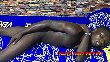 Bang King got slammed by his girlfriend with a big black cock while alone at home