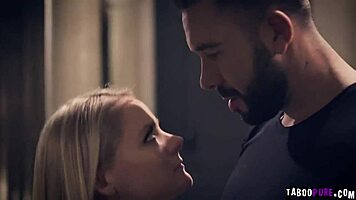 Homeless Blonde Teen Deepthroats Kind Man!