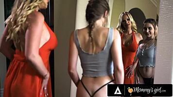 pervert milf rachael cavalli spends quality time with teen neighbor laney grey?