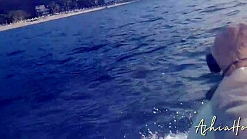 Escaped From The City By Jet Ski For Filling My Pussy By Cum