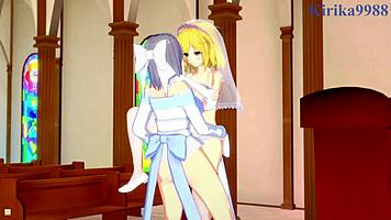 Ryona, Yumi, Haruka, Hibari in Wild Futanari Sex Frenzy!