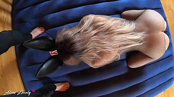 Pov sex with masked girlfriend in costume, deepthroat and sloppy pussy fucking