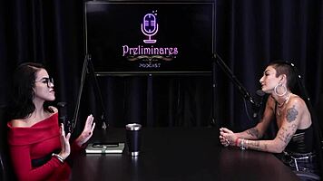 Teen prefers dominating in gang bang video