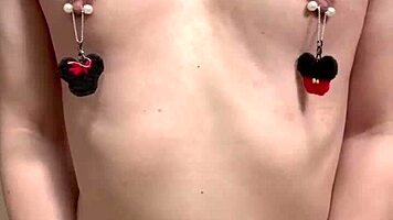 japanese teen in junior panties gets anal and nipple play 😳