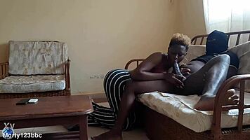 Big Cock Penetrates Hairy Pussy in Taboo Ebony Show