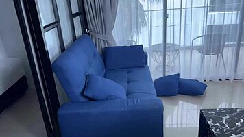 naughty maid gets punished and fucked by the angry hotel guest in uniform roleplay