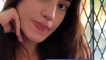 horny petite latina gags on cock balls deepthroat rimjob