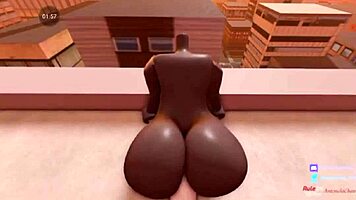 Young woman encounters Skibidi toilet in private stall